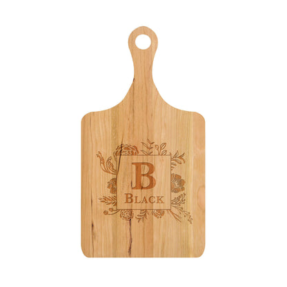 Traditional Monogram with Floral Boarder - 006