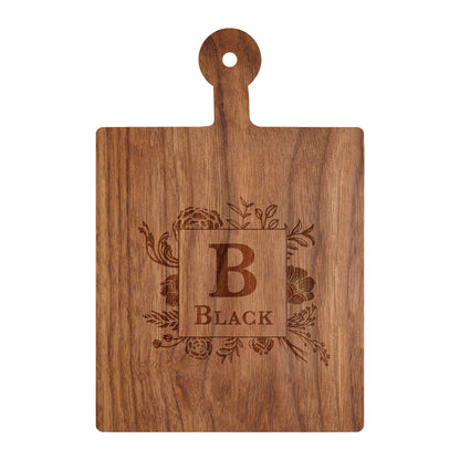 Traditional Monogram with Floral Boarder - 006