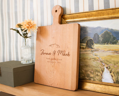 Mountain Wedding Cutting Board - 022