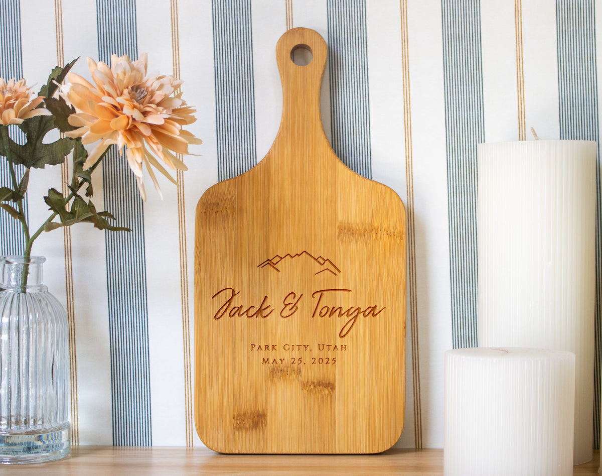 Mountain Wedding Cutting Board - 022
