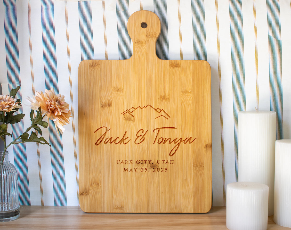 Mountain Wedding Cutting Board - 022