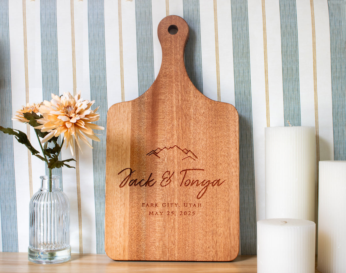 Mountain Wedding Cutting Board - 022