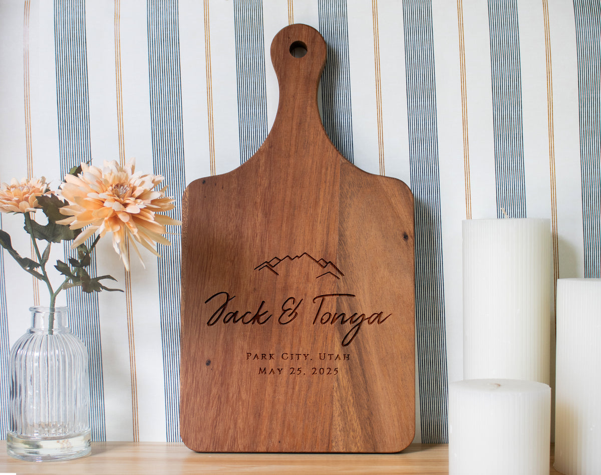 Mountain Wedding Cutting Board - 022