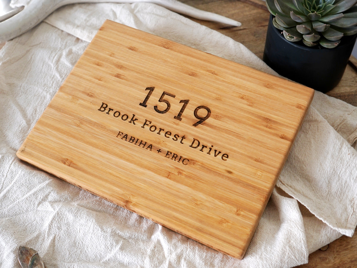 Street Address Cutting Board