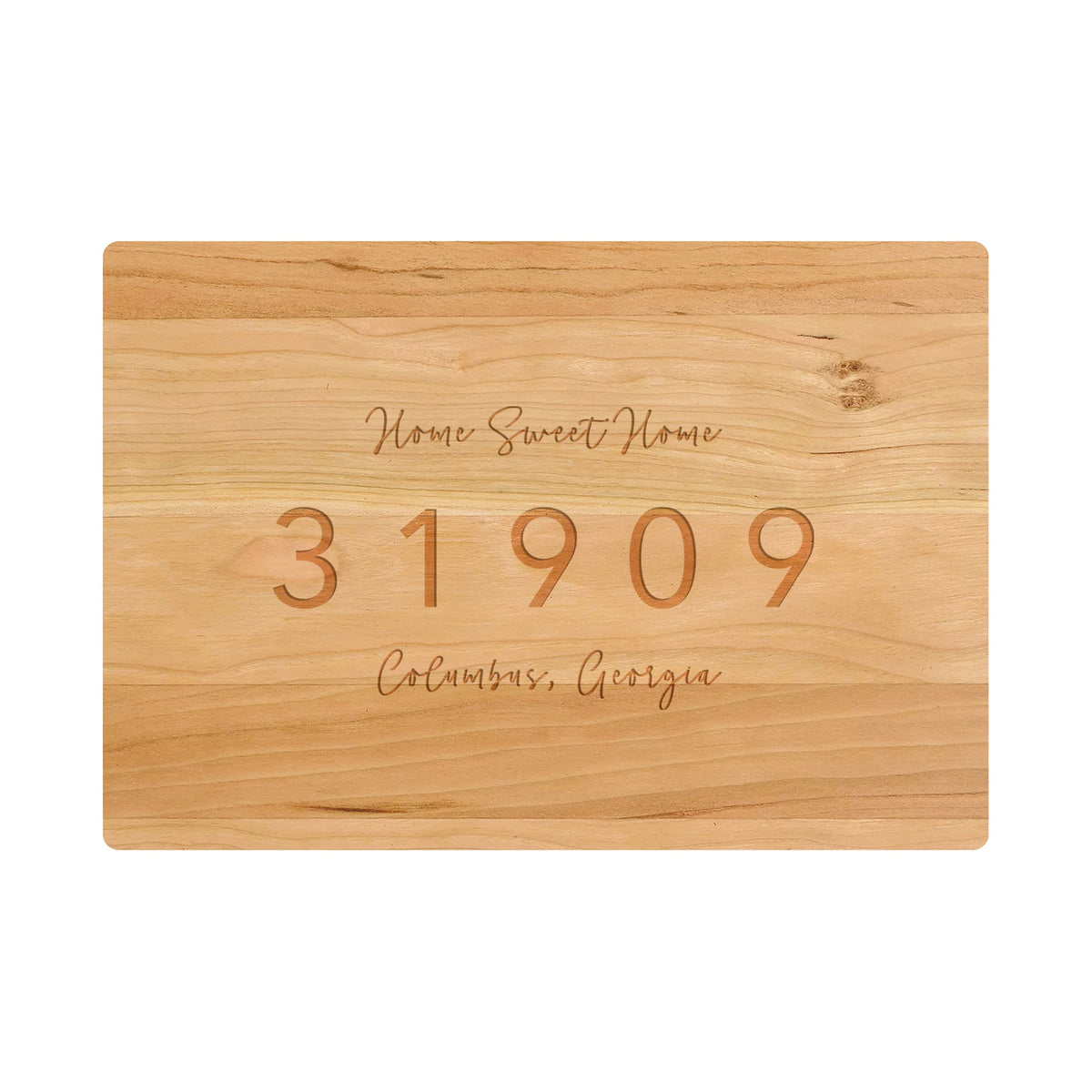 Home Sweet Home Zip Code Cutting Board