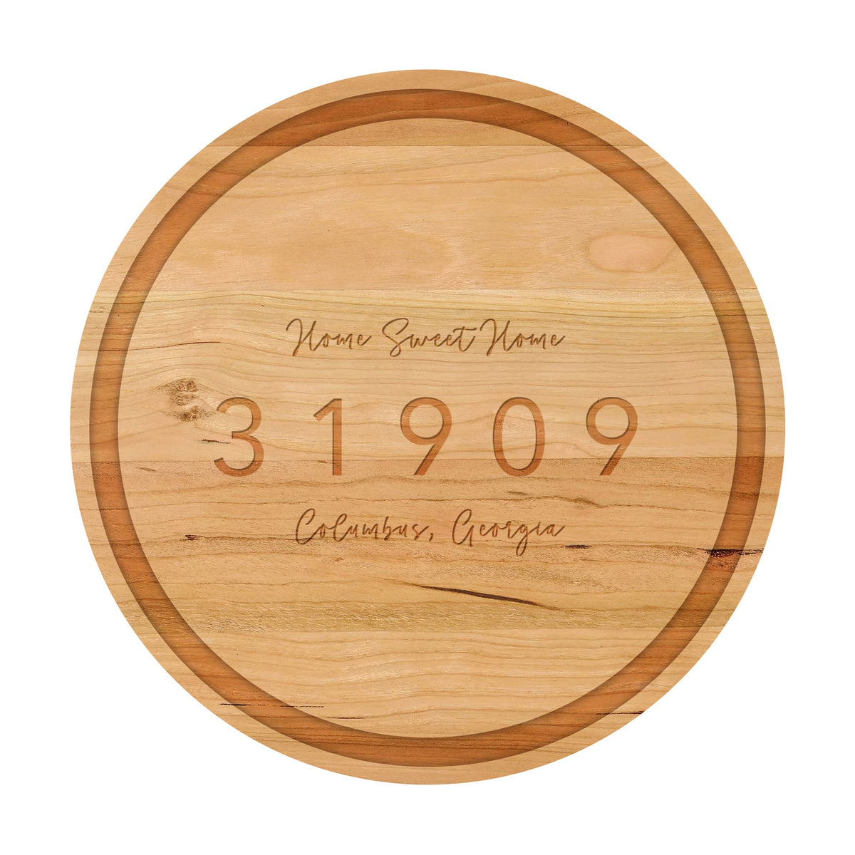 Home Sweet Home Zip Code Cutting Board