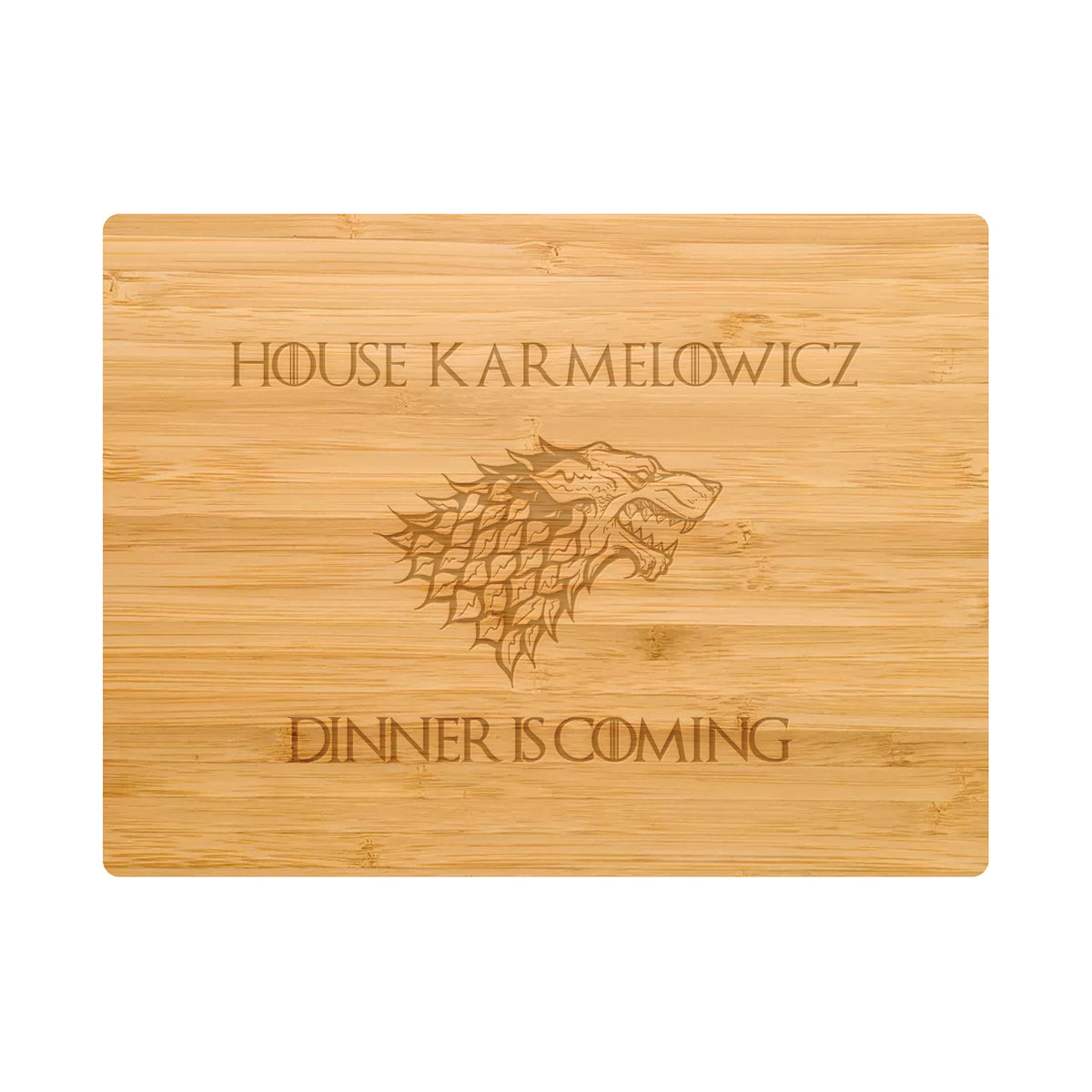 Dinner is Coming Cutting Board Personalized - 052