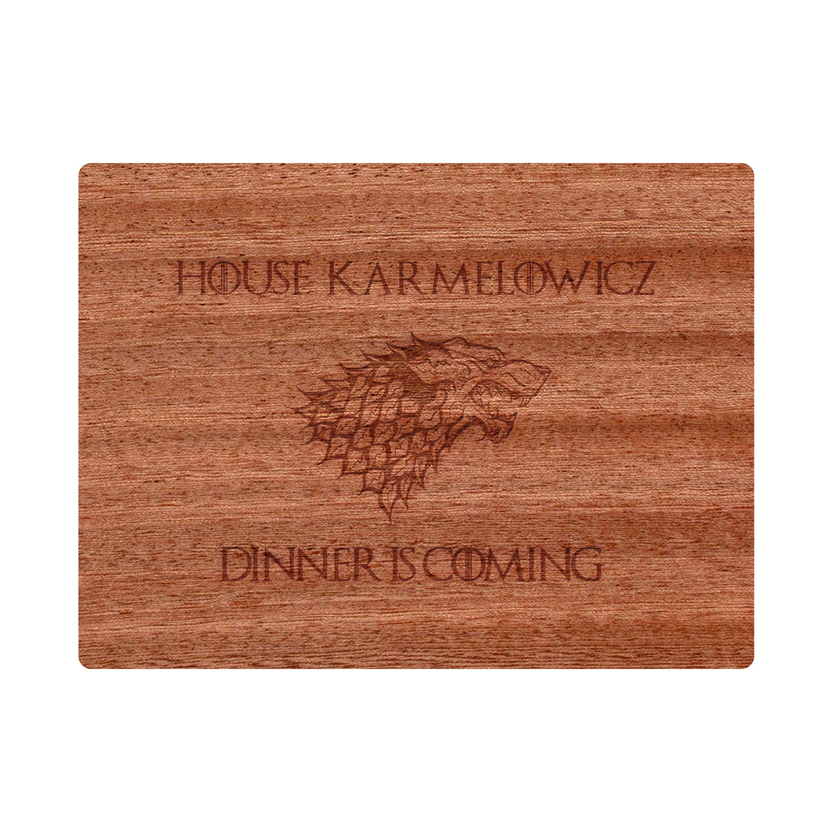 Dinner is Coming Cutting Board Personalized - 052