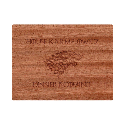 Dinner is Coming Cutting Board Personalized - 052