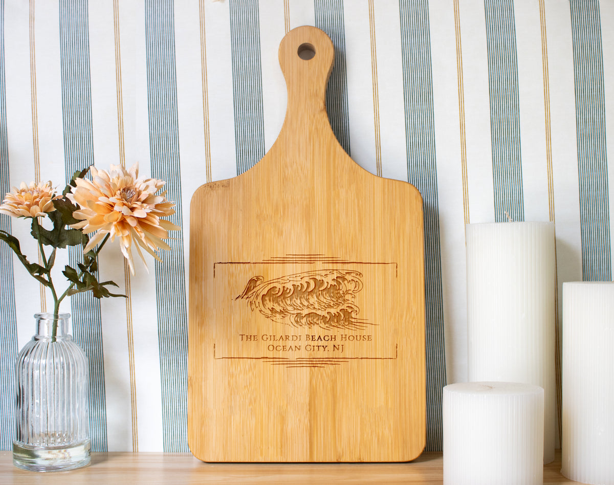 Beach Wave Personalized Cutting Board - 076