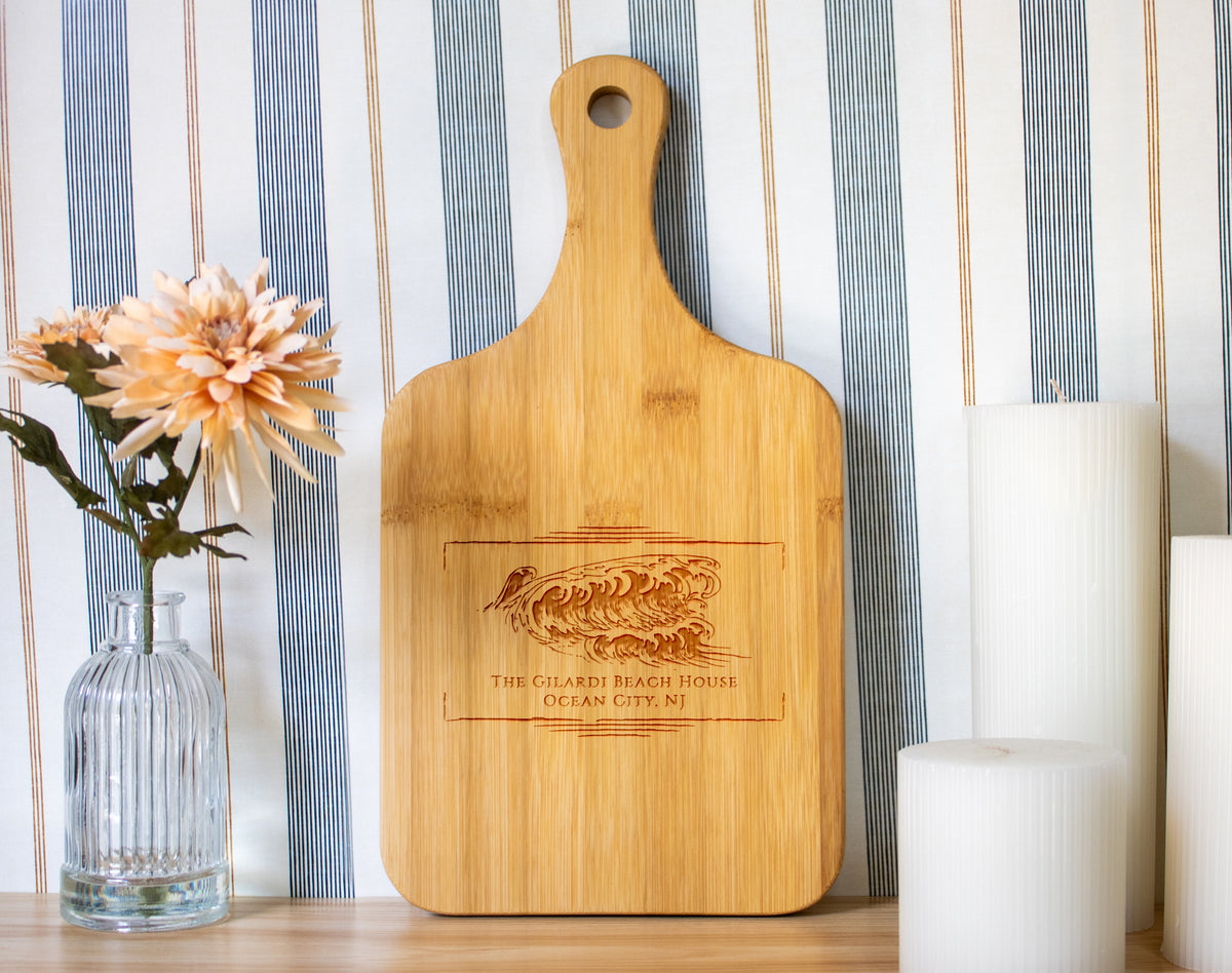 Beach Wave Personalized Cutting Board - 076