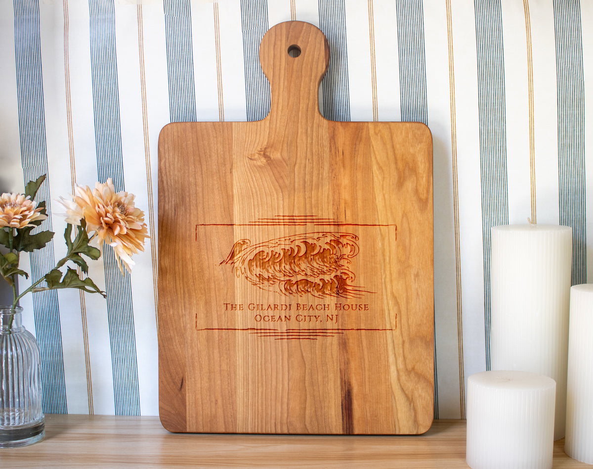 Beach Wave Personalized Cutting Board - 076