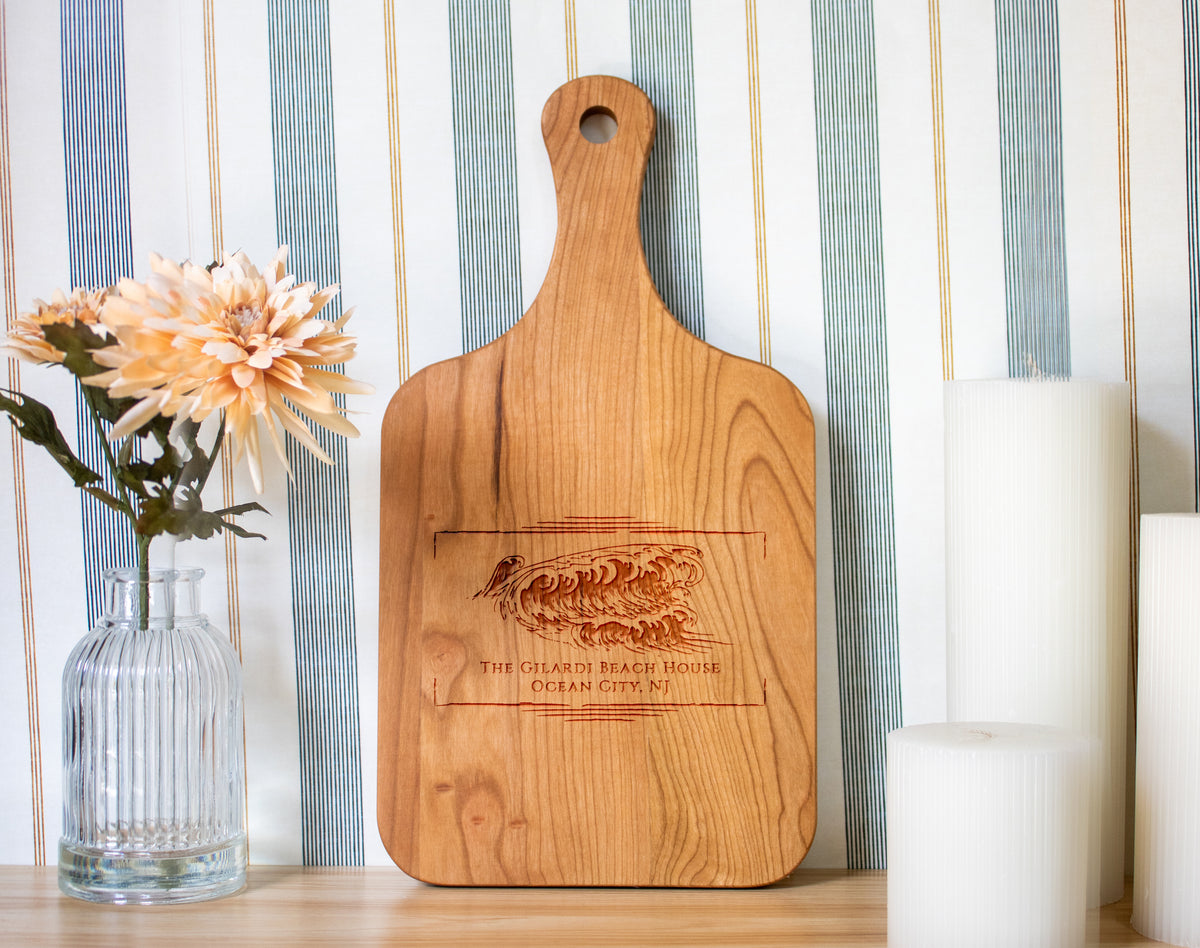 Beach Wave Personalized Cutting Board - 076