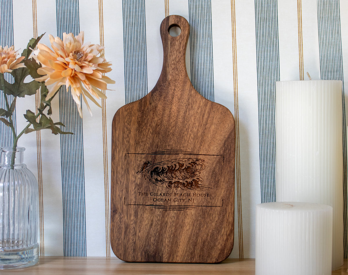 Beach Wave Personalized Cutting Board - 076