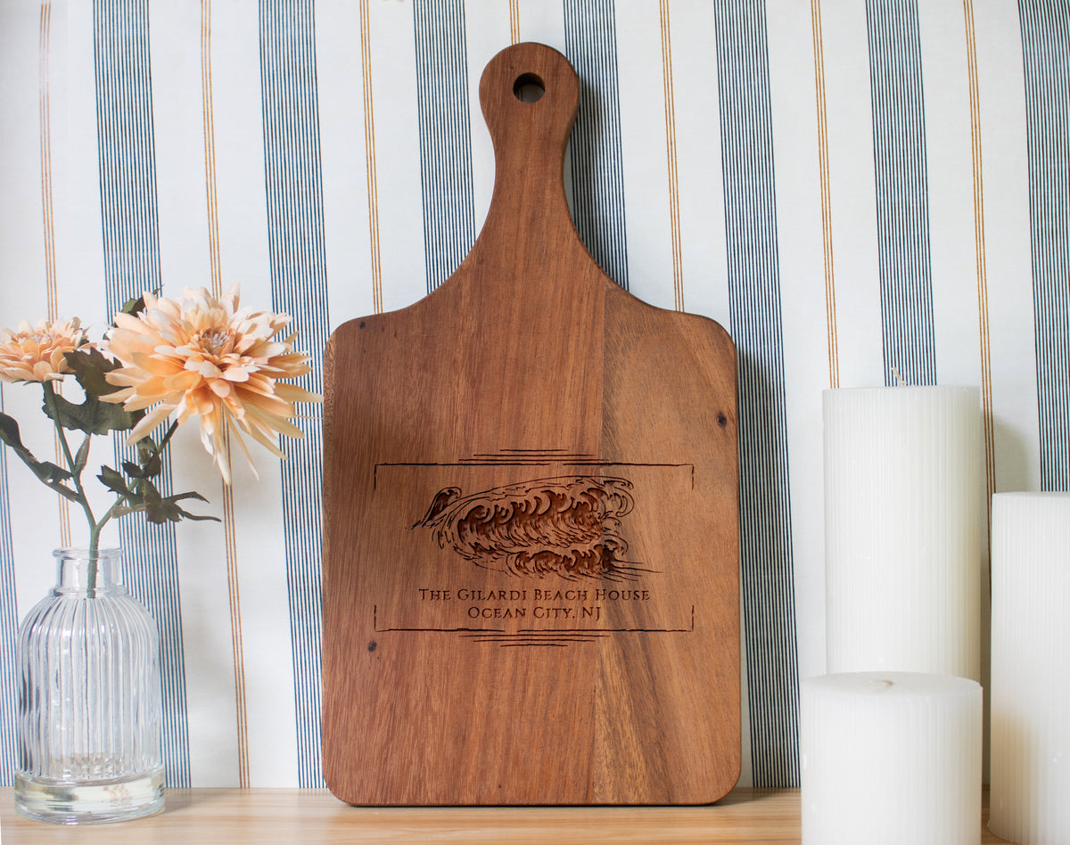 Beach Wave Personalized Cutting Board - 076
