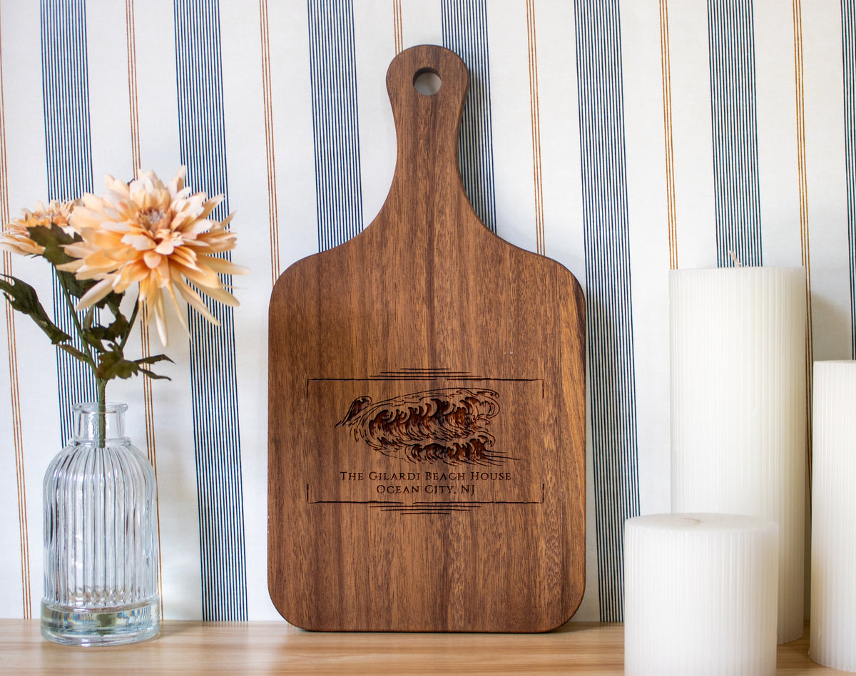 Beach Wave Personalized Cutting Board - 076
