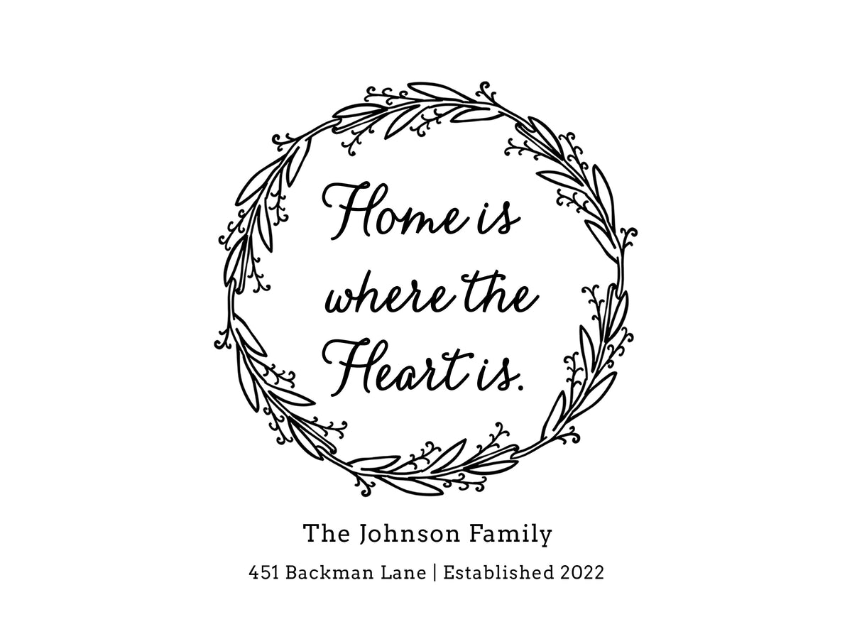 Home Is Where the Heart Is Wreath Cutting Board
