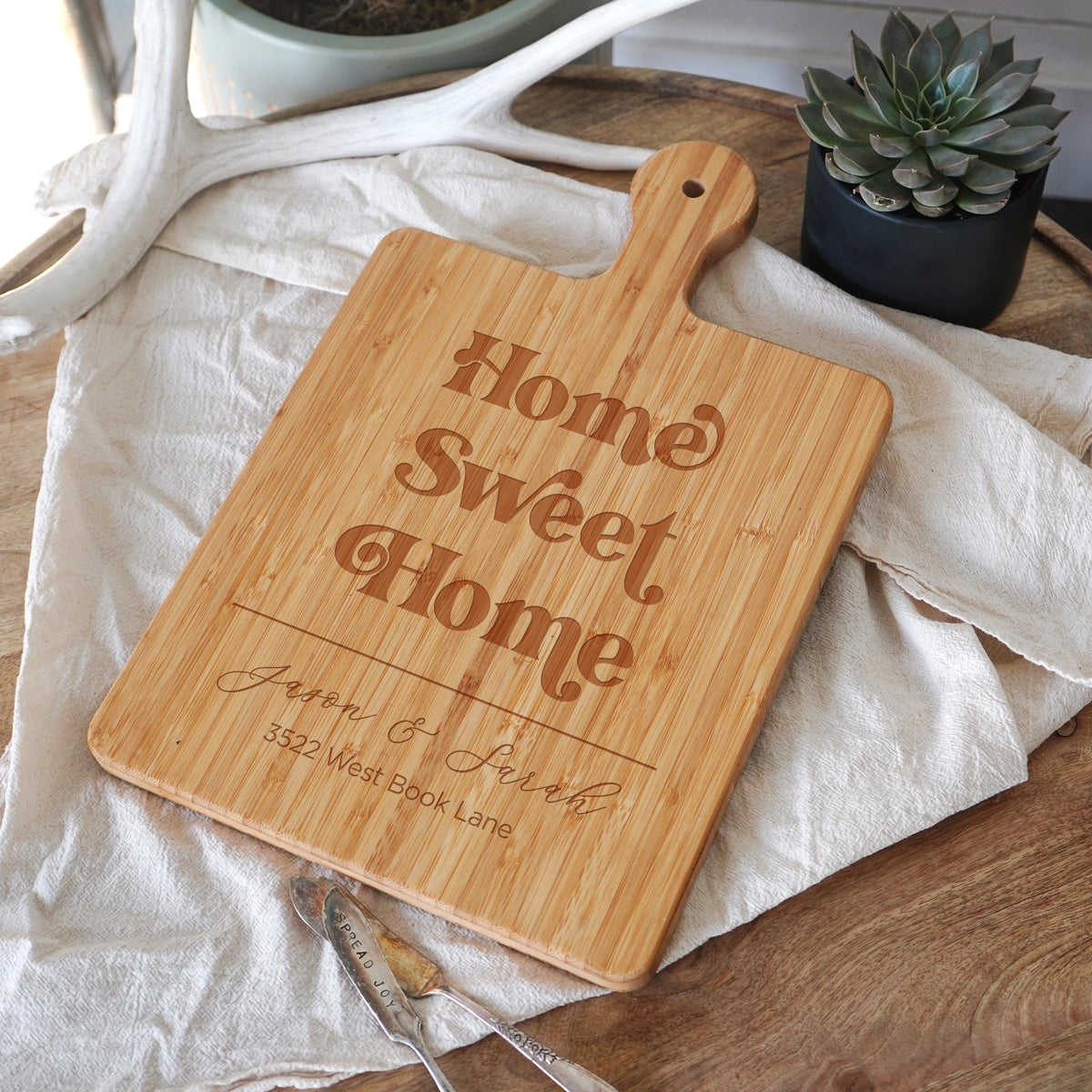 Home Sweet Home Personalized Cutting Board - 045