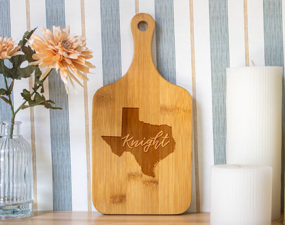 Personalized Texas Cutting Board