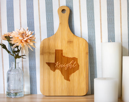 Personalized Texas Cutting Board
