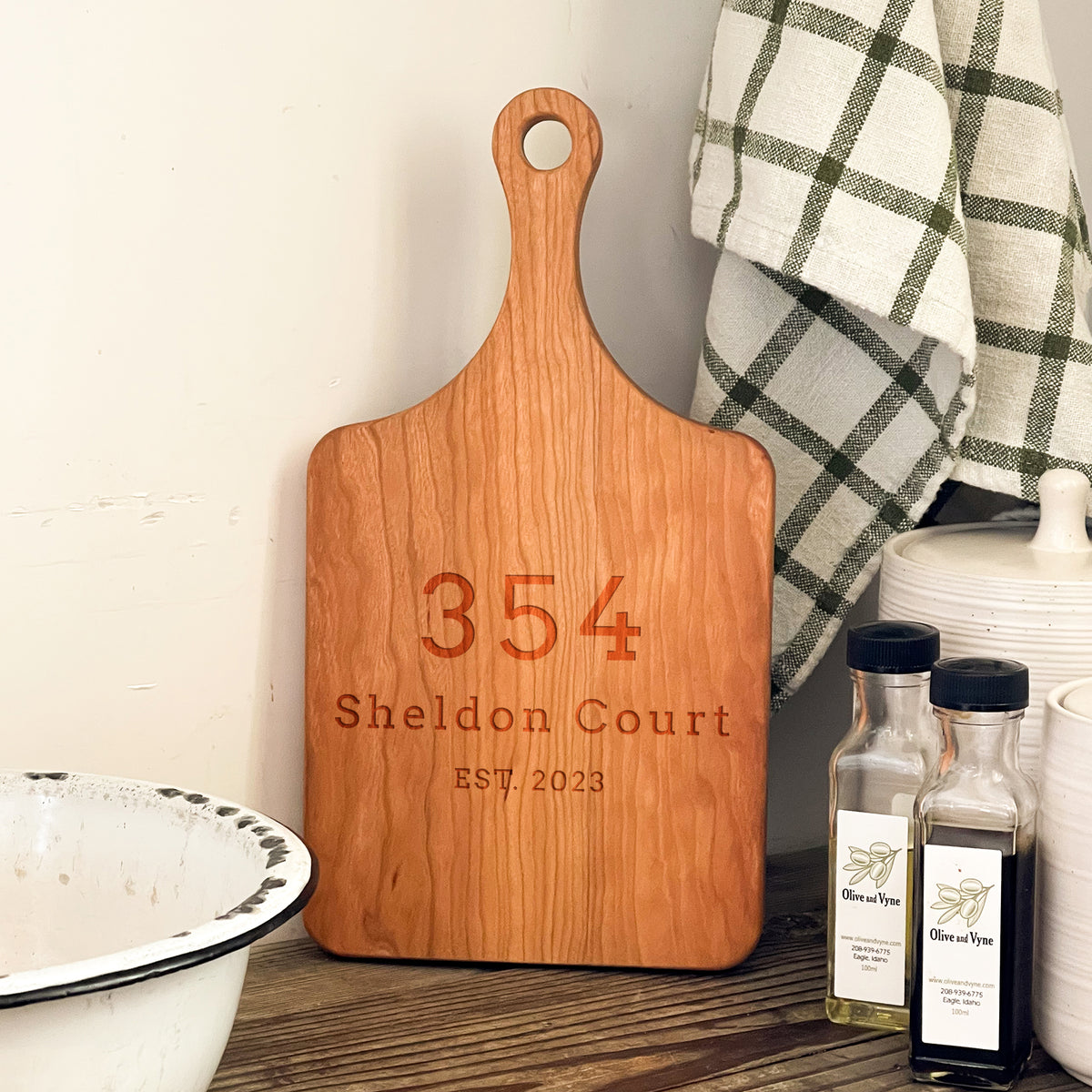 Street Address Cutting Board