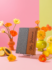 Personalized Portfolios in a colorful floral setting