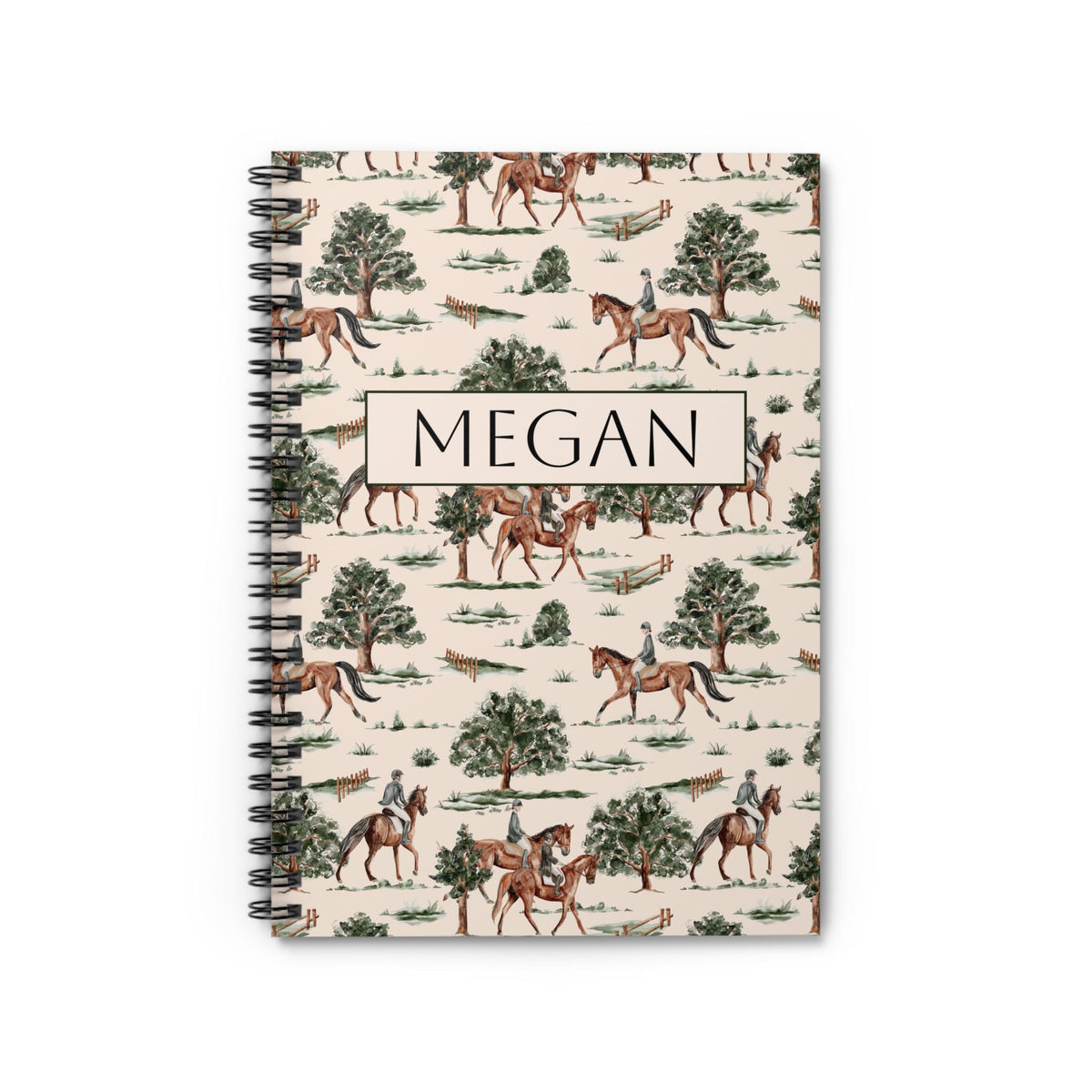 Equestrian Spiral Notebook