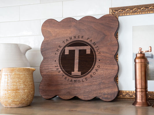 Circle Monogram Cutting Board