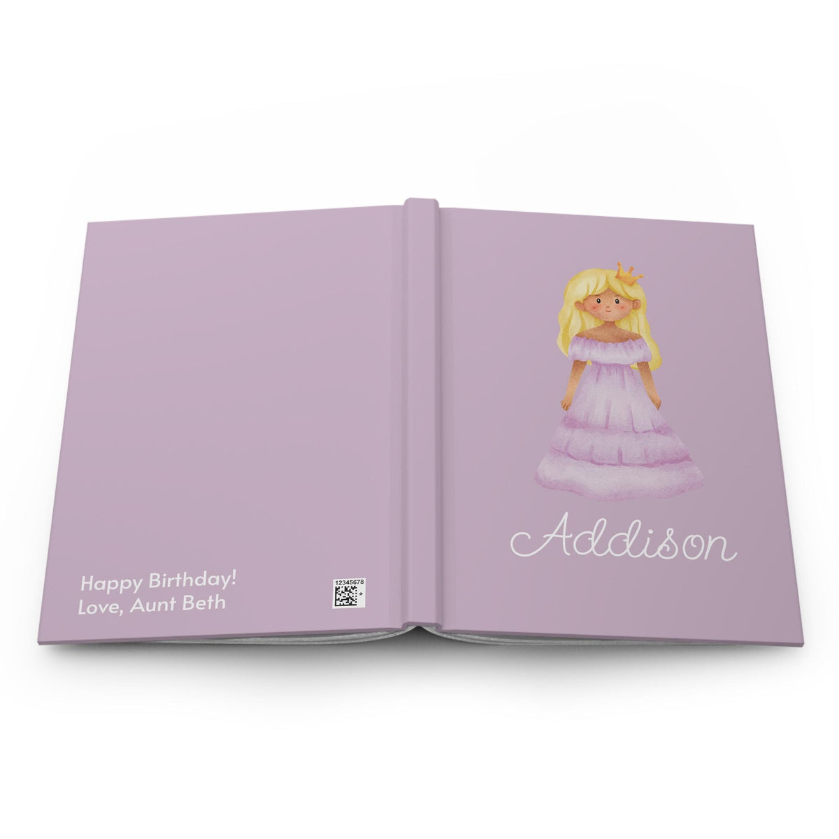 Lavender Princess Hardcover Journal