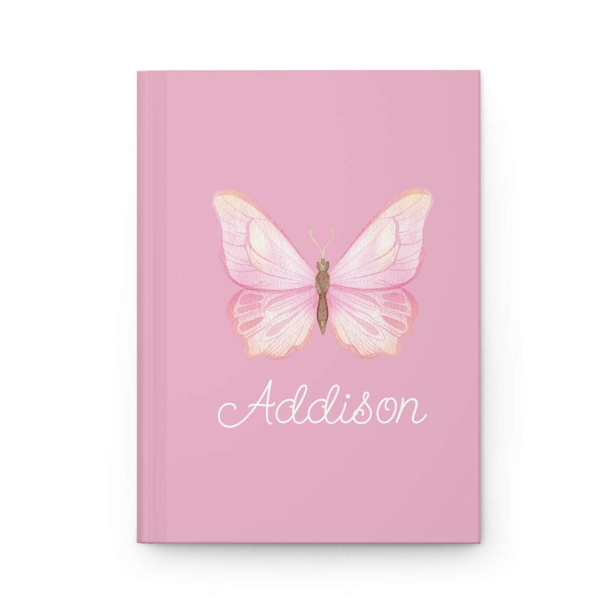 Pink Butterfly Hardcover Journal