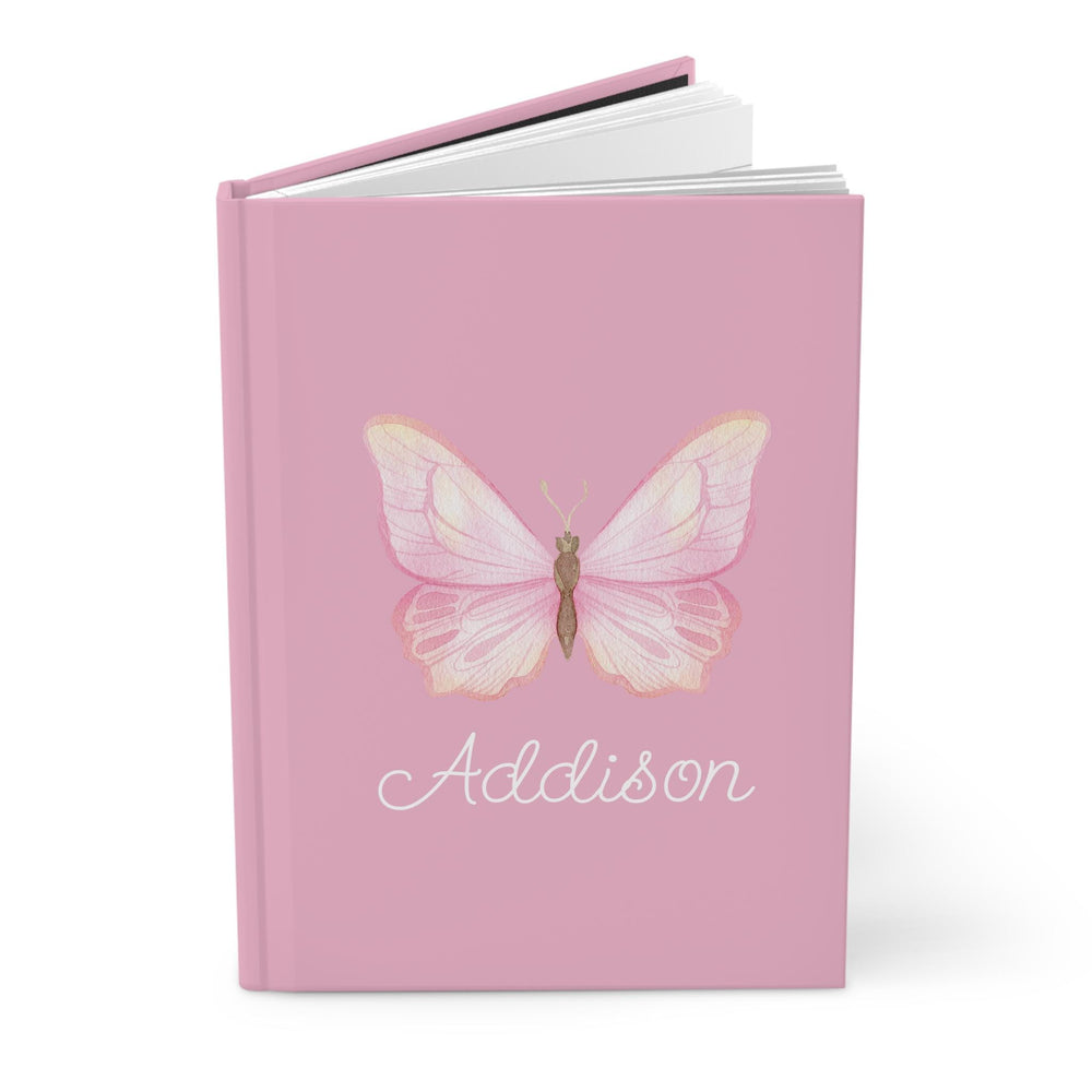 Pink Butterfly Hardcover Journal