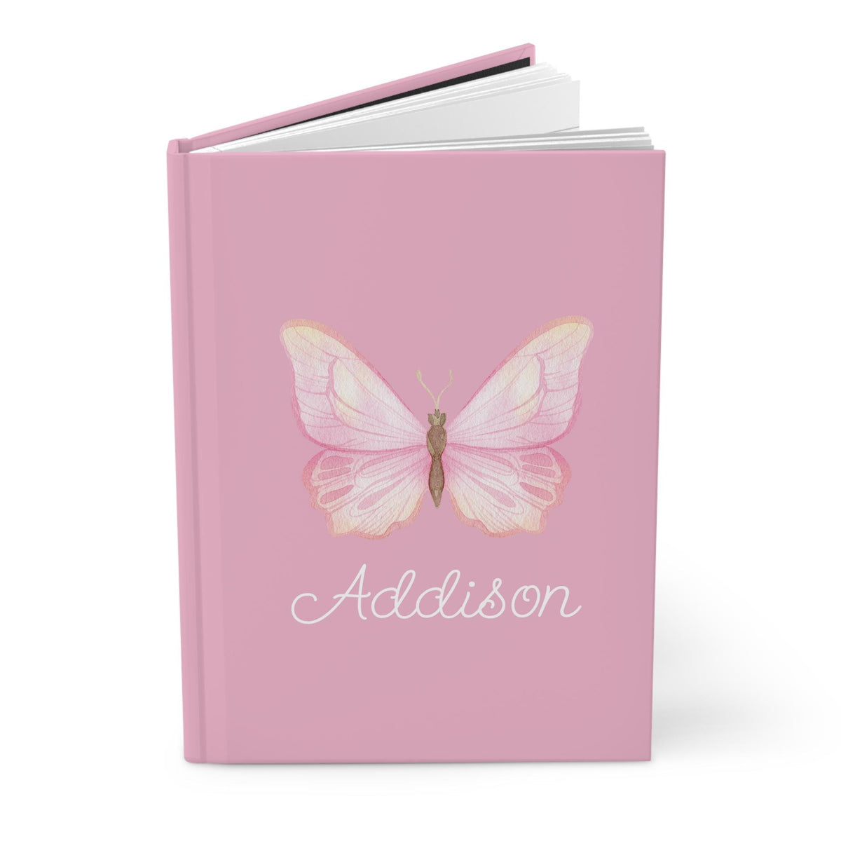 Pink Butterfly Hardcover Journal