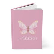 Pink Butterfly Hardcover Journal