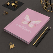 Pink Butterfly Hardcover Journal
