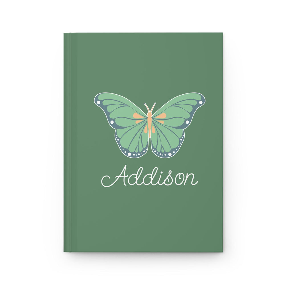 Green Butterfly Hardcover Journal