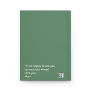 Green Butterfly Hardcover Journal
