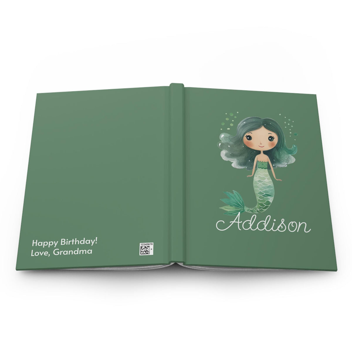 Sage Mermaid Hardcover Journal