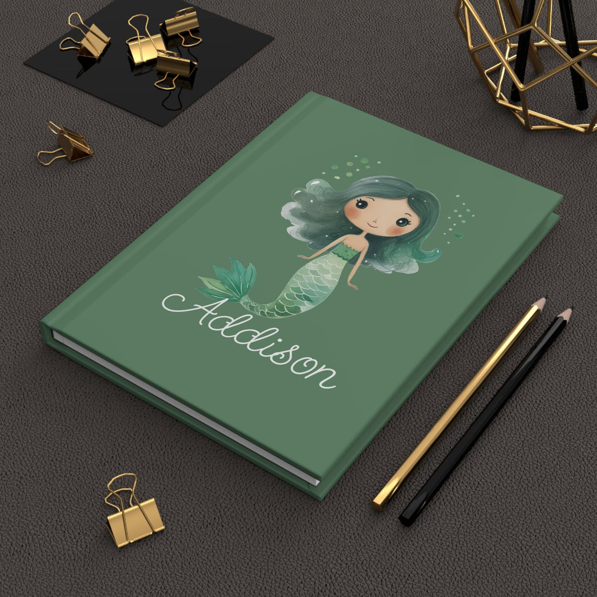 Sage Mermaid Hardcover Journal