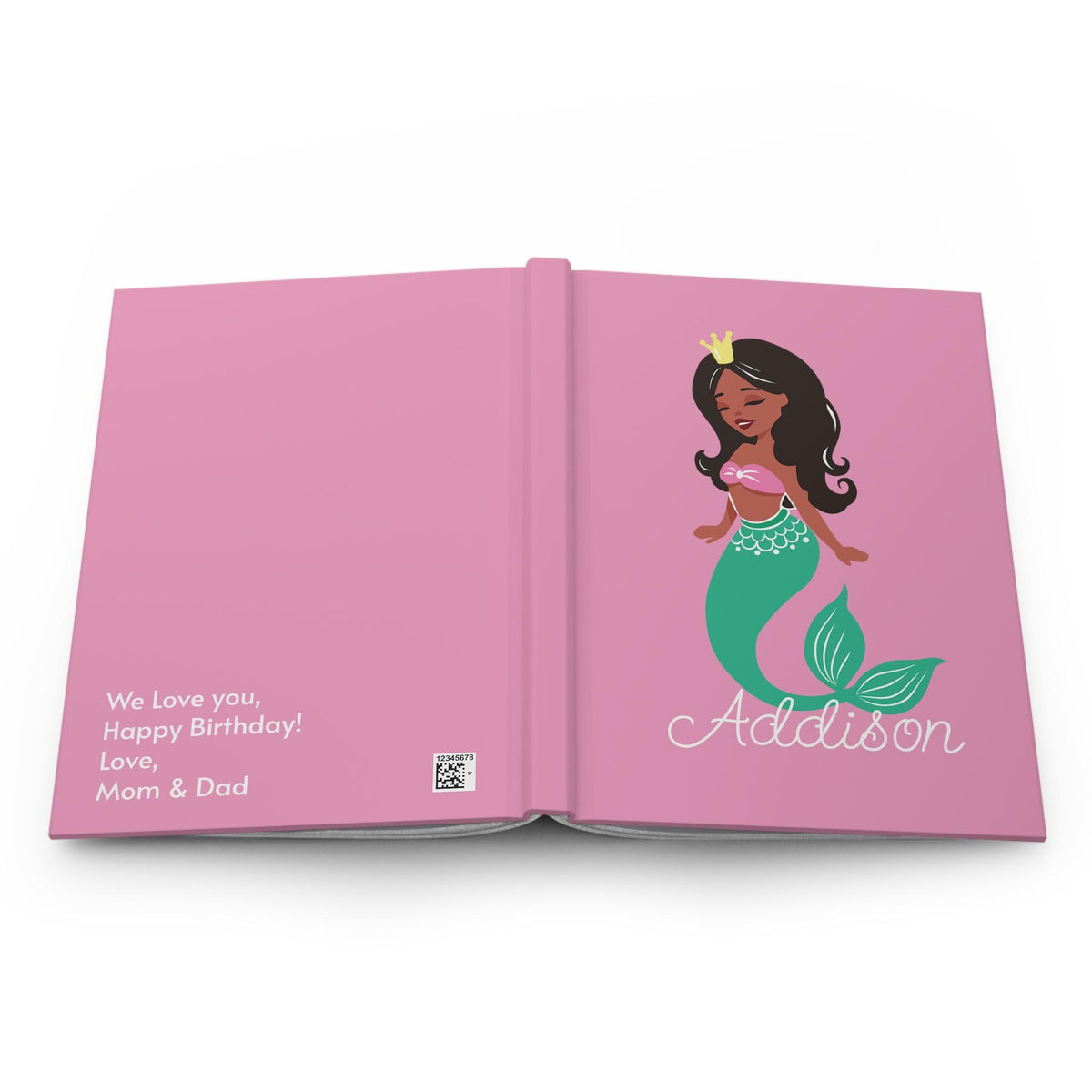 Crowned Mermaid Hardcover Journal