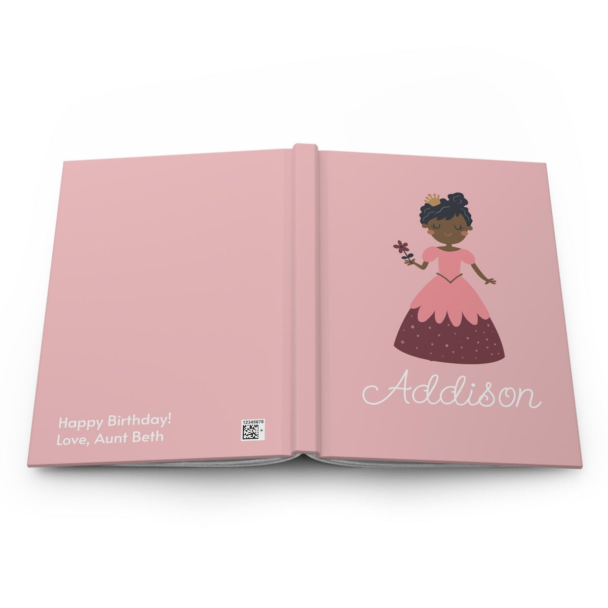 Pink Princess Hardcover Journal