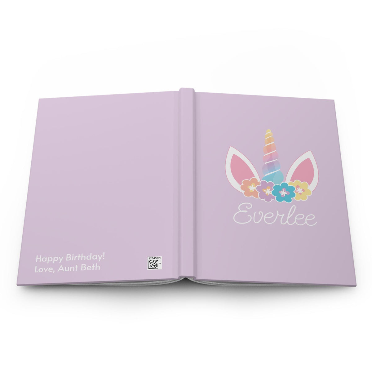 Unicorn Horn Hardcover Journal