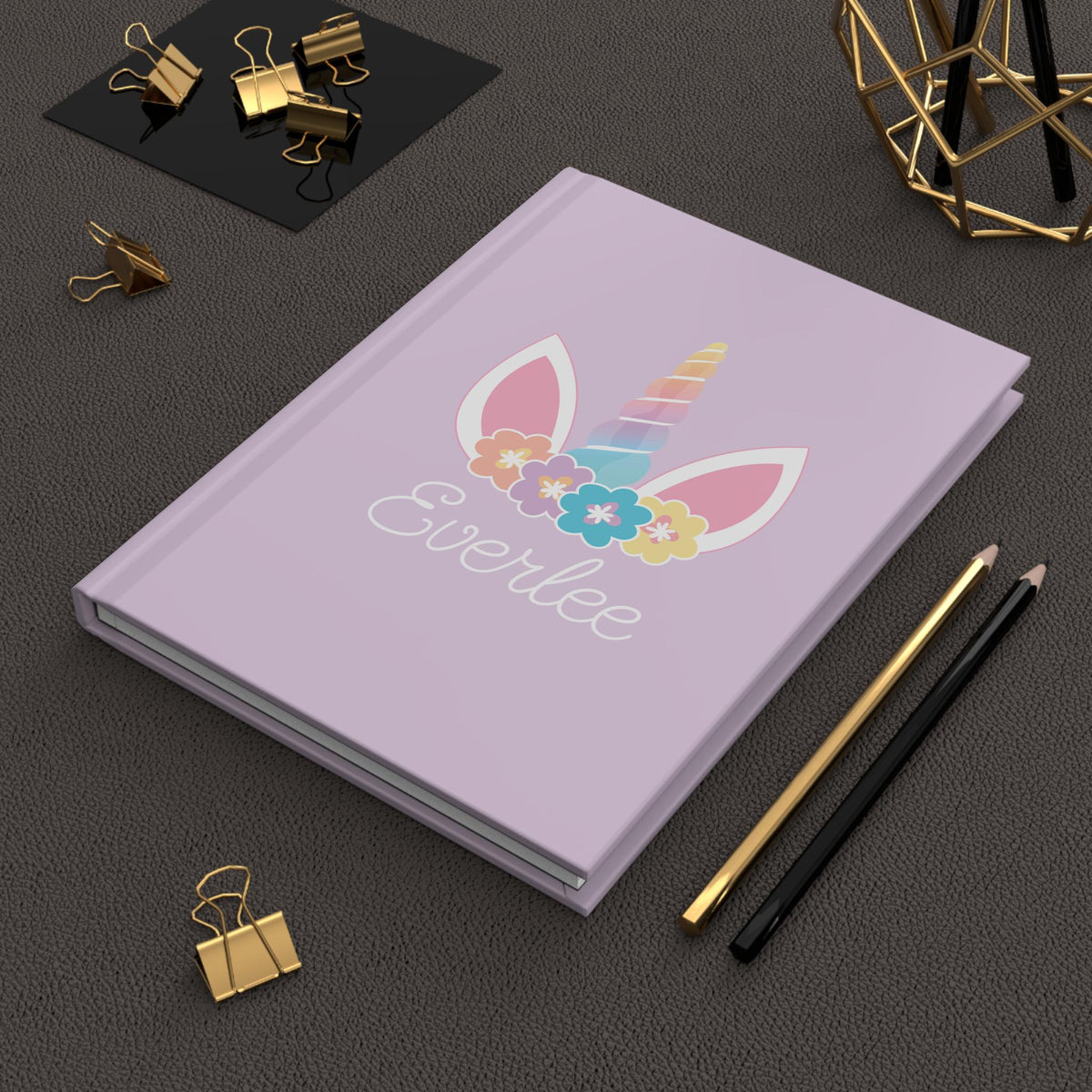 Unicorn Horn Hardcover Journal