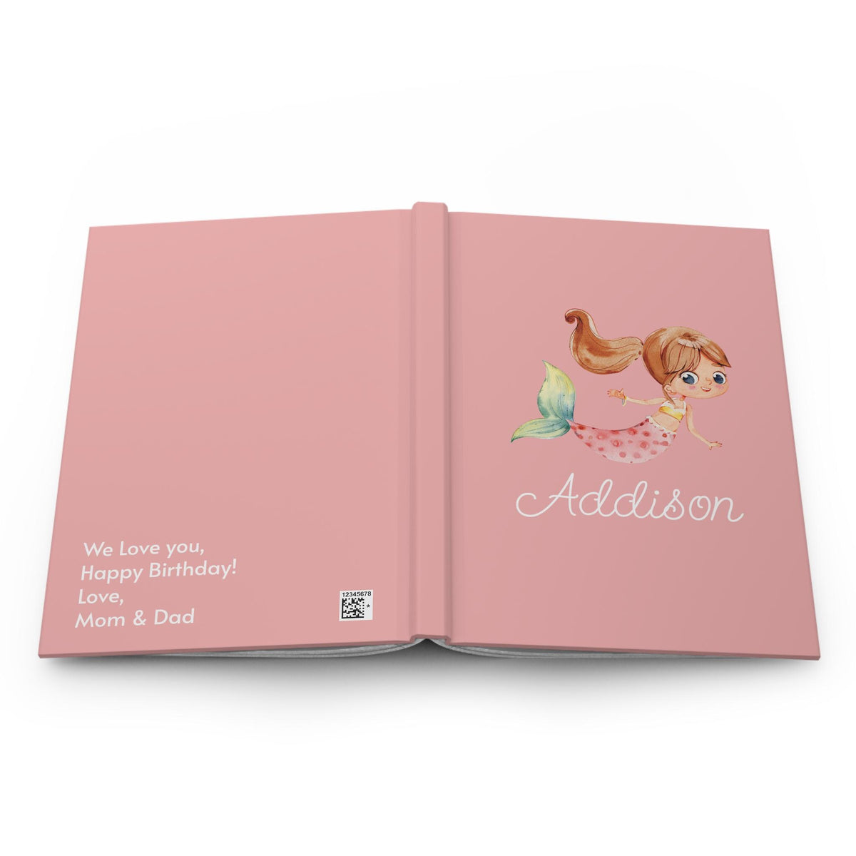 Playful Mermaid Hardcover Journal