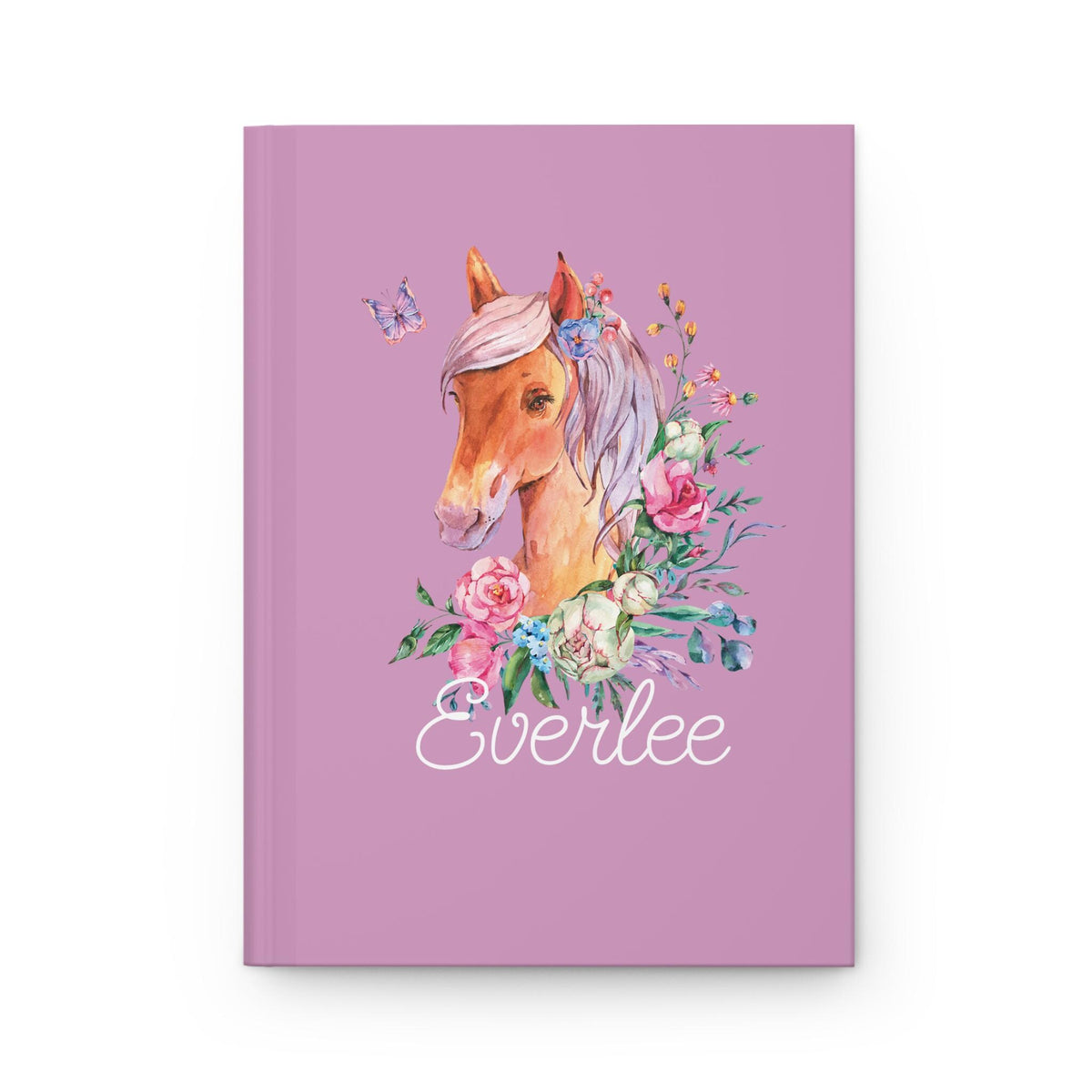 Floral Horse Hardcover Journal