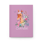 Floral Horse Hardcover Journal