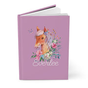 Floral Horse Hardcover Journal