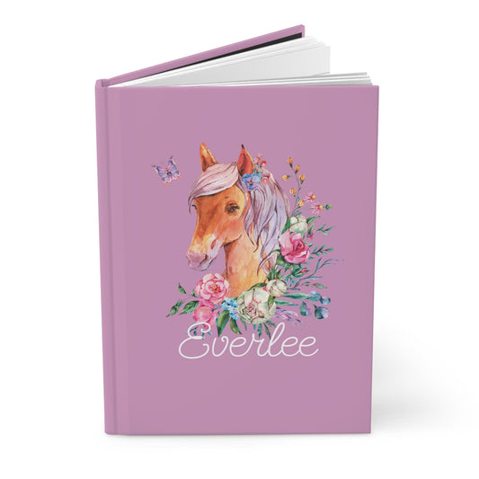 Floral Horse Hardcover Journal