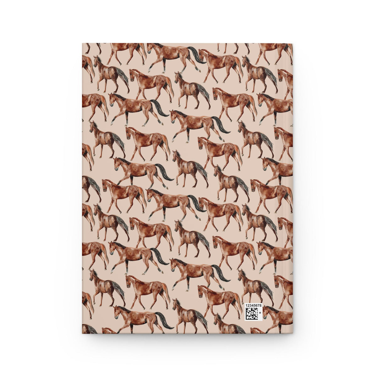 Horse Pattern Hardcover Journal