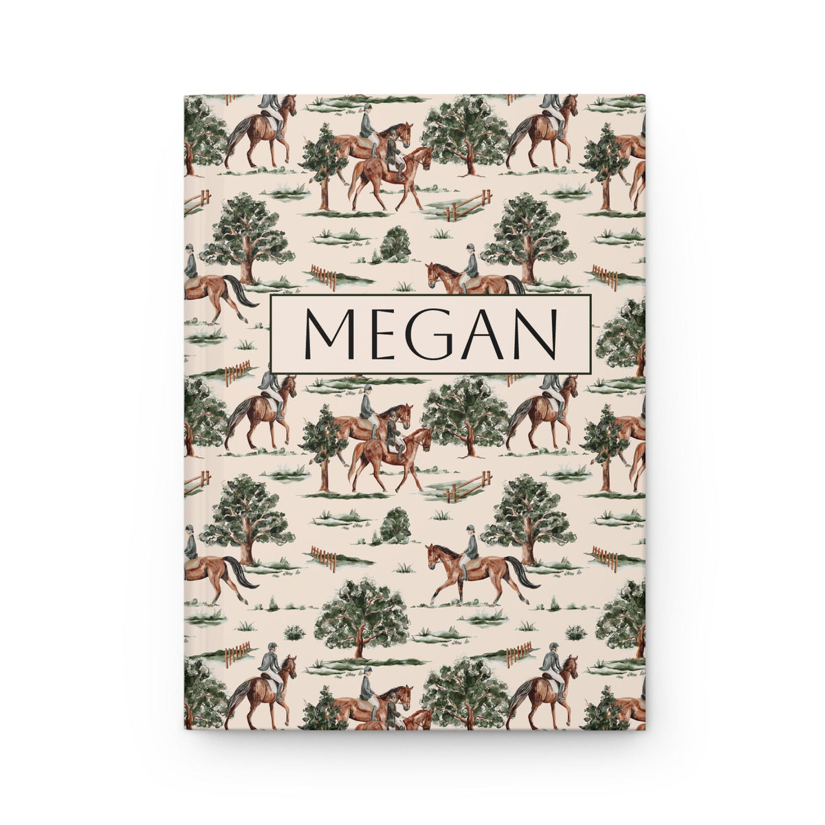 Equestrian Countryside Hardcover Journal