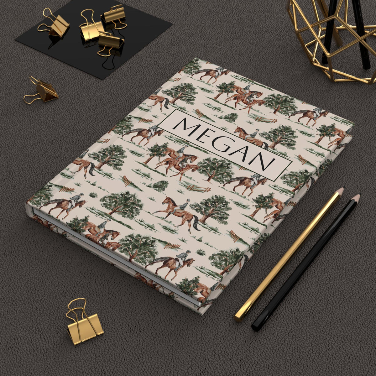 Equestrian Countryside Hardcover Journal